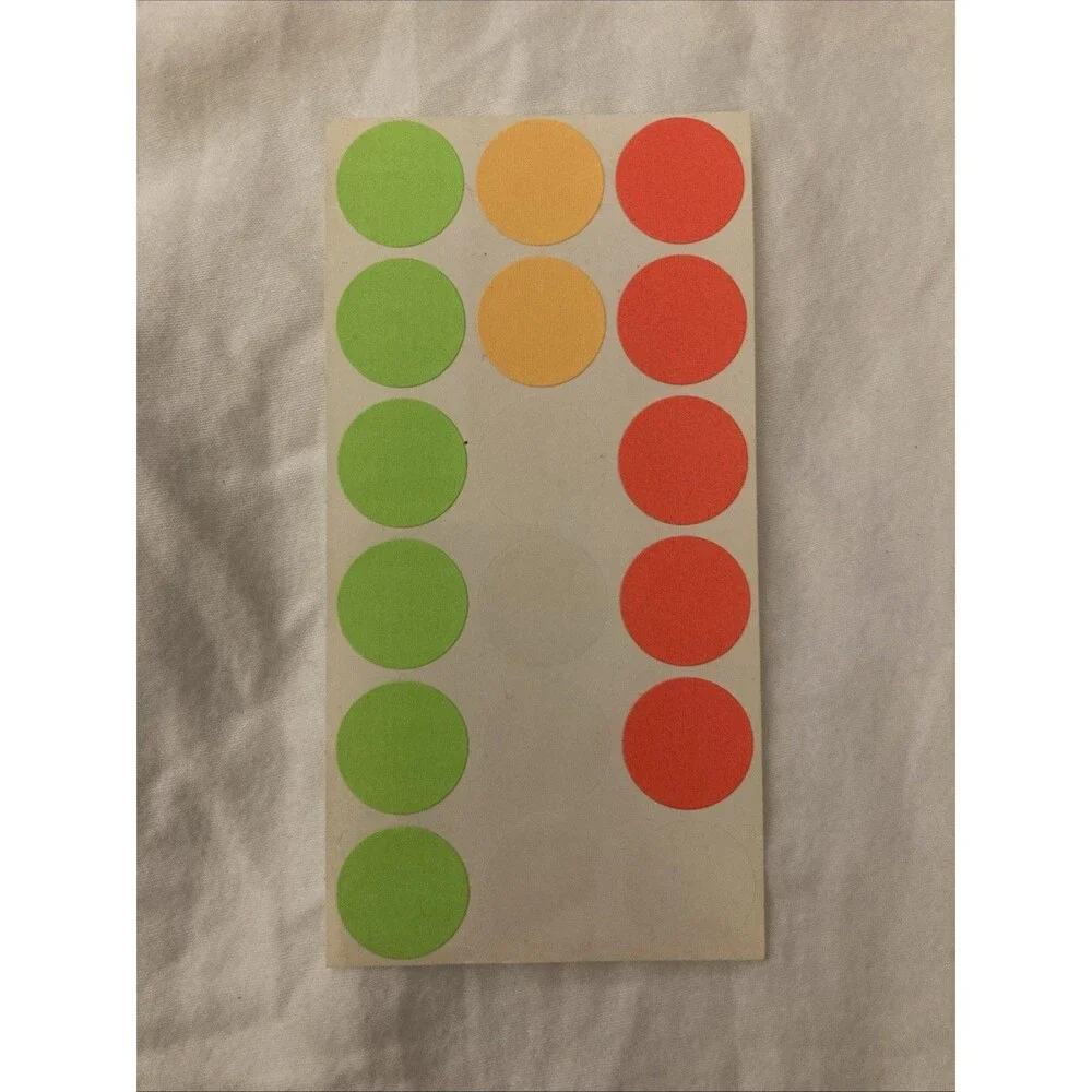 Unbranded Color Coding Labels | Multicolor | 83 Labels